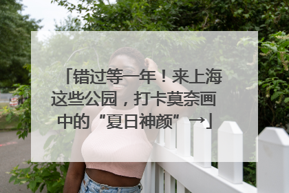 错过等一年！来上海这些公园，打卡莫奈画中的“夏日神颜”→