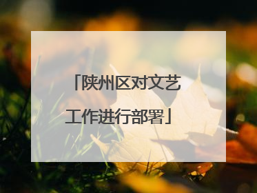 陕州区对文艺工作进行部署