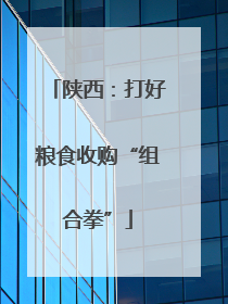陕西：打好粮食收购“组合拳”