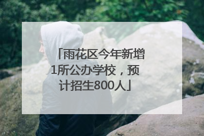 雨花区今年新增1所公办学校，预计招生800人