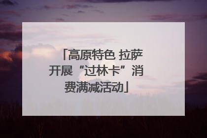 高原特色 拉萨开展“过林卡”消费满减活动