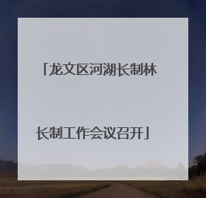 龙文区河湖长制林长制工作会议召开