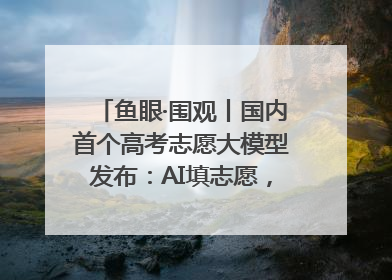 鱼眼·围观丨国内首个高考志愿大模型发布：AI填志愿，靠不靠谱？