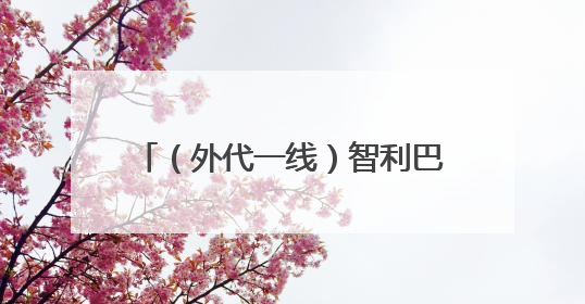 （外代一线）智利巴拉斯港遭龙卷风侵袭