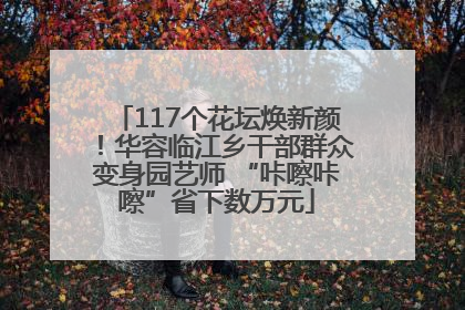 117个花坛焕新颜！华容临江乡干部群众变身园艺师 “咔嚓咔嚓”省下数万元