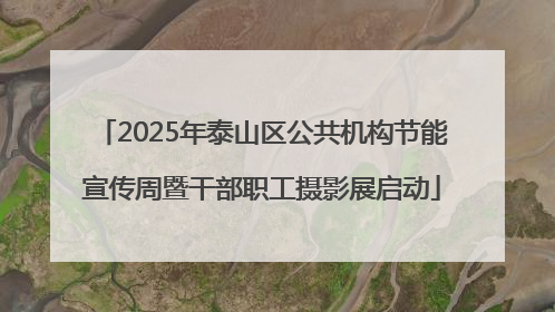 2025年泰山区公共机构节能宣传周暨干部职工摄影展启动