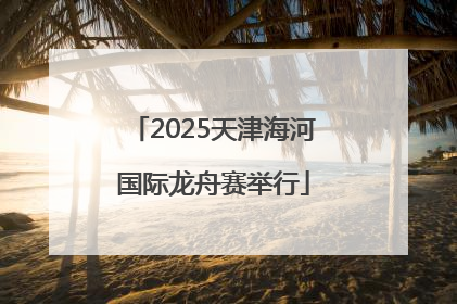 2025天津海河国际龙舟赛举行