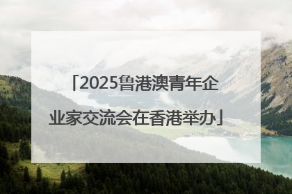 2025鲁港澳青年企业家交流会在香港举办