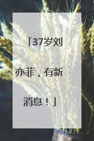37岁刘亦菲，有新消息！