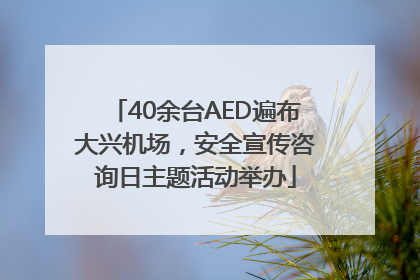 40余台AED遍布大兴机场，安全宣传咨询日主题活动举办