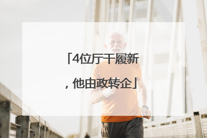 4位厅干履新，他由政转企