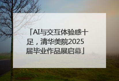AI与交互体验感十足，清华美院2025届毕业作品展启幕