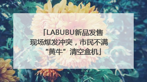 LABUBU新品发售现场爆发冲突，市民不满“黄牛”清空盒机